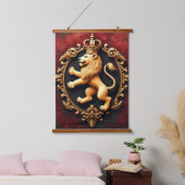 Royal Heraldic Tapestry Pattern 吊り下げ型タペストリー (寝室)