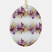 Royal Holiday Garland — Festive Ornament Design セラミックオーナメント (右)