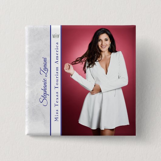 Royal Ice Pageant Sash Button Pin 缶バッジ (正面)