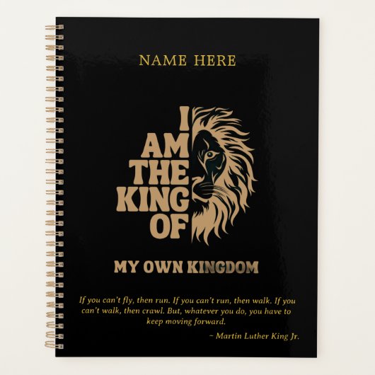 Royal Inspired I Am The King Of My Kingdom Planner プランナー手帳 (正面)