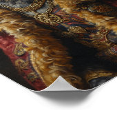 Royal Irish Wolfhound Portrait ポスター (角)