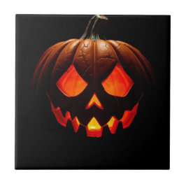 Royal Jack-O-Lantern Halloween Ceramic Tile タイル