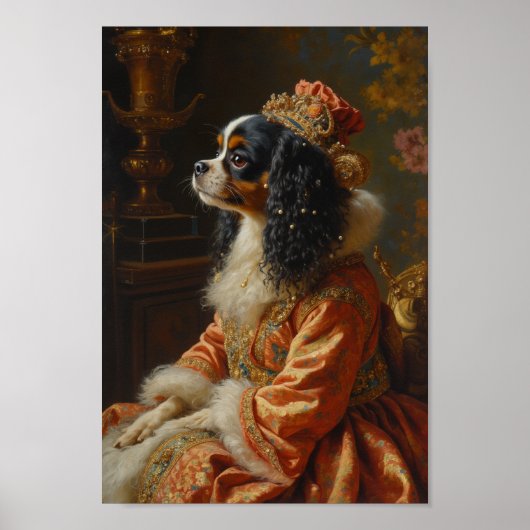 Royal Japanese Chin Portrait ポスター (正面)