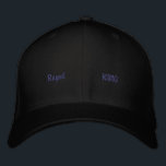 Royal King Printed Black Wool Stylish Outfit-Hat 刺繍入りキャップ<br><div class="desc">Own your crown with this dynamic Basic Flexfit Wool Cap, “KING” front side, “RICH” back side Printed , "Royal" front right, "Power" left side, "Pride" Right side Custom Text Printed, Perfect for those who lead with power and wear their pride like a crown every day. Crafted for premium comfort and...</div>