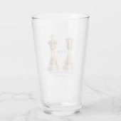 Royal King Queen Couple Wedding Keepsake Glass タンブラーグラス (裏面)