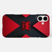 Royal King Red & Black Crown Phone Case Case-Mate iPhoneケース (裏面 (横))