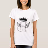 Royal Letter Design – Elegant & Luxurious Monogram Tシャツ (正面)