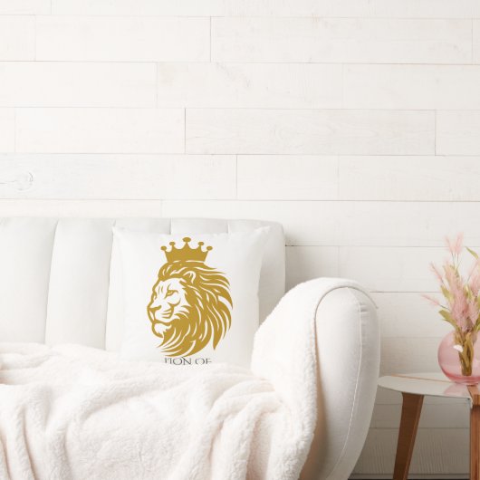 Royal Lion of Judah Christian Decorative Pillow  クッション (ソファ)
