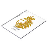 Royal Lion of Judah Faith Journal - Hardcover Note ノートブック (左側)