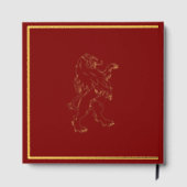 Royal Lion Scrapbook Photo Album Foil ゲストブック (裏面)