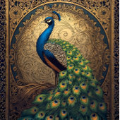 Royal Majestic Peacock L Facing 薄葉紙