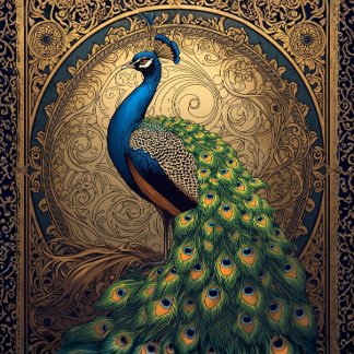 Royal Majestic Peacock L Facing 薄葉紙