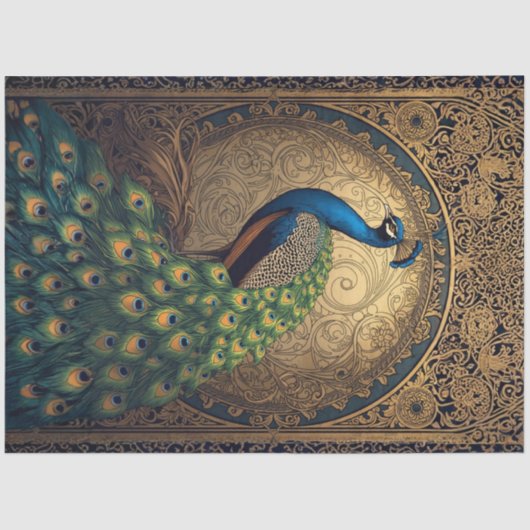 Royal Majestic Peacock L Facing 薄葉紙 (正面)