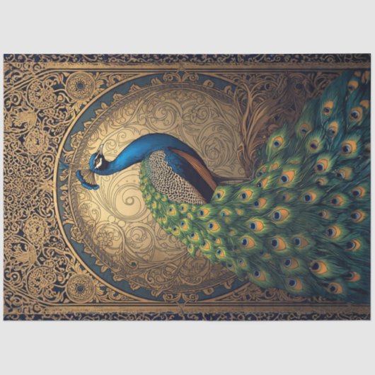 Royal Majestic Peacock R Facing 薄葉紙 (正面)