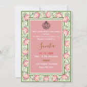 Royal Mehendi Ceremony Invitation 招待状 (正面)