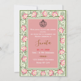 Royal Mehendi Ceremony Invitation  招待状