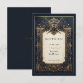 Royal Navy Moody Celestial Medieval Crest  セーブザデート (正面/裏面)