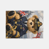Royal Navy Richard フリースブランケット (正面(横))