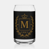 "Royal NMKY エンブレム - モノグラムMクラウンデザイン" ガラス缶 (正面)