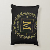"Royal NMKY Emblem – Monogram M Crest Design" アクセントクッション (裏面(縦))