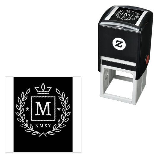 "Royal NMKY Emblem – Monogram M Crest Design" セルフインキングスタンプ (インサイチュ)