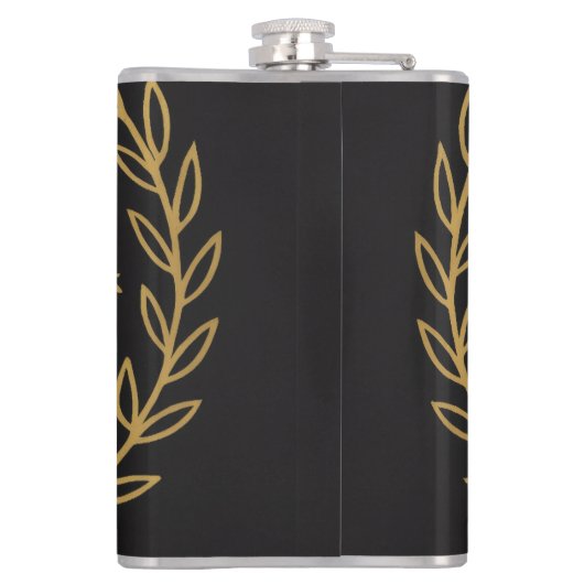 "Royal NMKY Emblem – Monogram M Crest Design" フラスク (裏面)