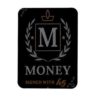 "Royal NMKY Emblem – Monogram M Crest Design" マグネット