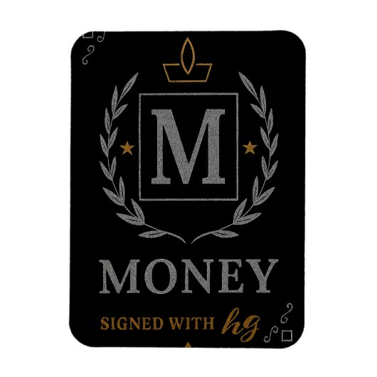 "Royal NMKY Emblem – Monogram M Crest Design" マグネット (縦)