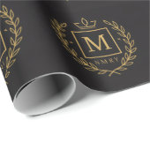 "Royal NMKY Emblem – Monogram M Crest Design" ラッピングペーパー (ロールコーナー)
