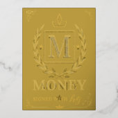 "Royal NMKY Emblem – Monogram M Crest Design" 箔シーズンカード (正面)