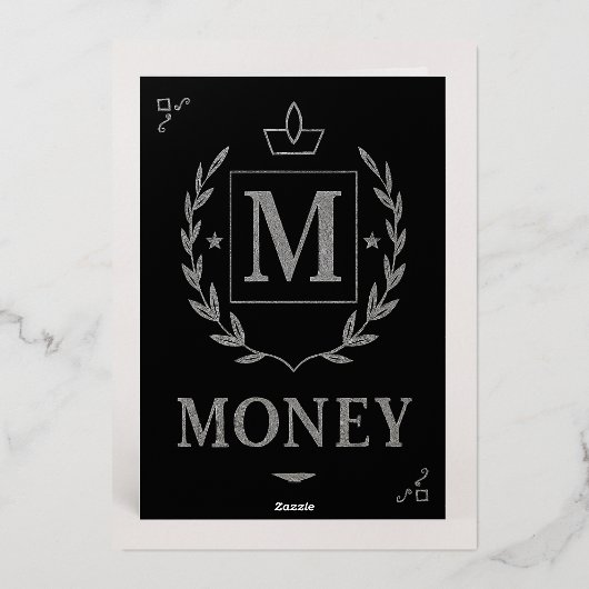 "Royal NMKY Emblem – Monogram M Crest Design" 箔シーズンカード (裏面)