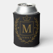 "Royal NMKY Emblem – Monogram M Crest Design" 缶クーラー (缶裏面)