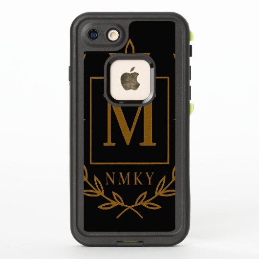 "Royal NMKY Emblem – Monogram M Crest Design" LifeProof iPhoneケース (裏面)