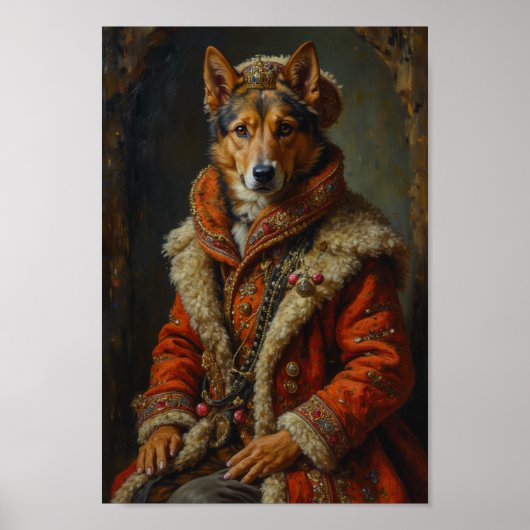 Royal Norwegian Lundehund Portrait ポスター (正面)