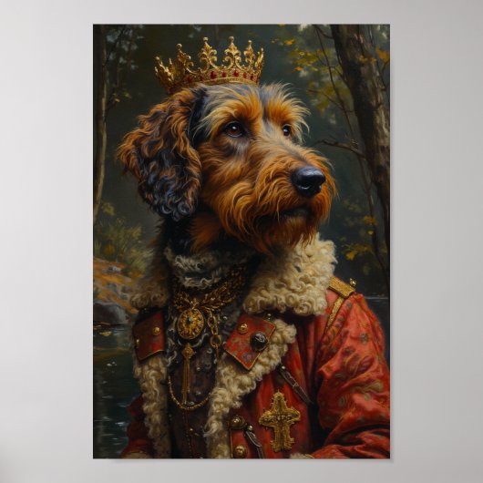Royal Otterhound Portrait ポスター (正面)
