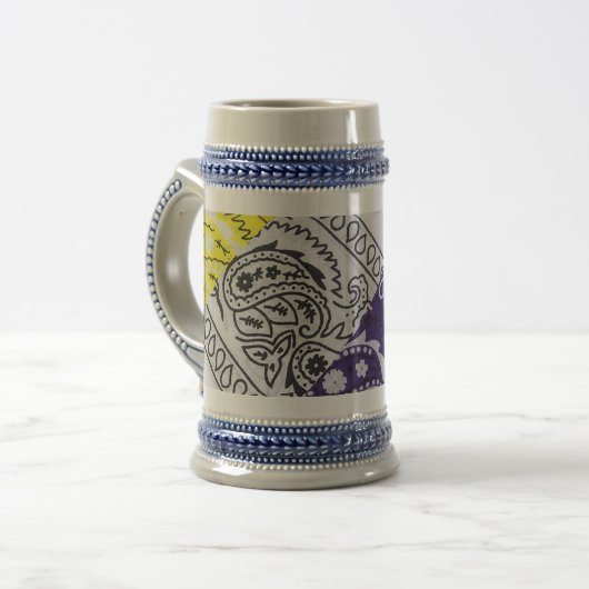 “Royal Palace Print” ビールジョッキ (正面左)