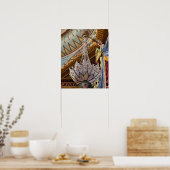 Royal Pavilion Ceiling & Chandelier Print ポスター (キッチン)