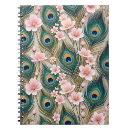 Royal Peacock feather Notebook ノートブック