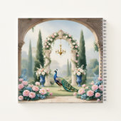 Royal Peacock Garden"Personalized SSpiral Notebook ノートブック (裏面)
