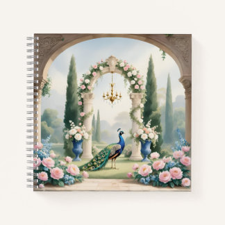 Royal Peacock Garden"Personalized SSpiral Notebook ノートブック