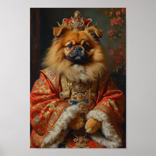 Royal Pekingese Portrait ポスター (正面)
