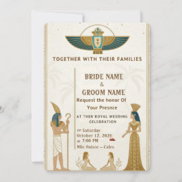 Royal Pharaonic Wedding Invitations  招待状