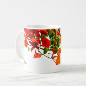 Royal Poinciana,Gulmohar Floral Classic Mug  コーヒーマグカップ (正面左)