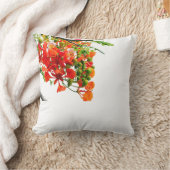 Royal Poinciana,Gulmohar Floral Throw Pillow Cover クッション (ブランケット)