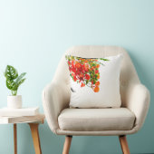 Royal Poinciana,Gulmohar Floral Throw Pillow Cover クッション (椅子)