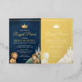 Royal Prince Baby Shower Invitation 箔シーズンカード (外側レイダウン)