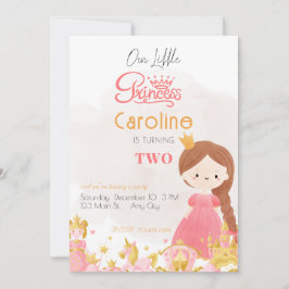 Royal Princess Birthday Party 招待状