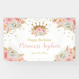 Royal Princess Floral pink banner backdrop 横断幕