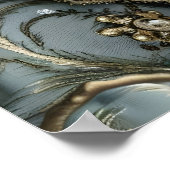 Royal Ragdoll Cat Portrait, Renaissance Pet Art ポスター (角)