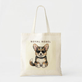 Royal Rebel Corgi-Cool Dog with Sunglasses  トートバッグ